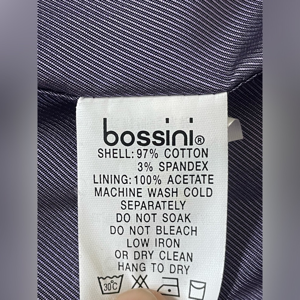 Bossini Women’s Black Cotton Suit Jacket Blazer Coat Pants Women's Sz XS/S/7 - Picture 8 of 16